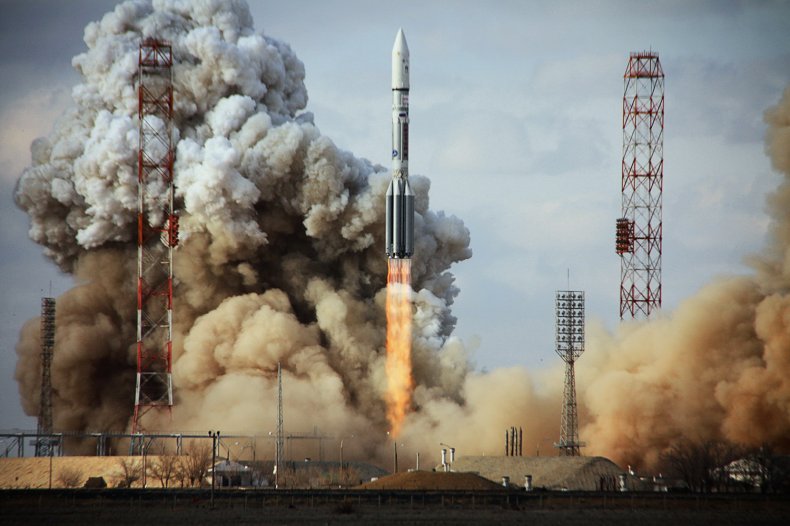 Russian Proton Rocket launch