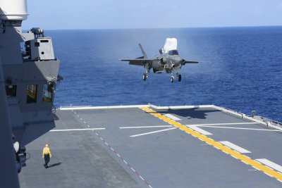 American Jets First Landing On Japanese Carrier 
