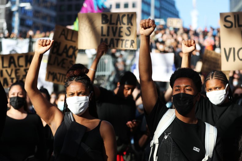 Black Lives Matter protest in Stockholm