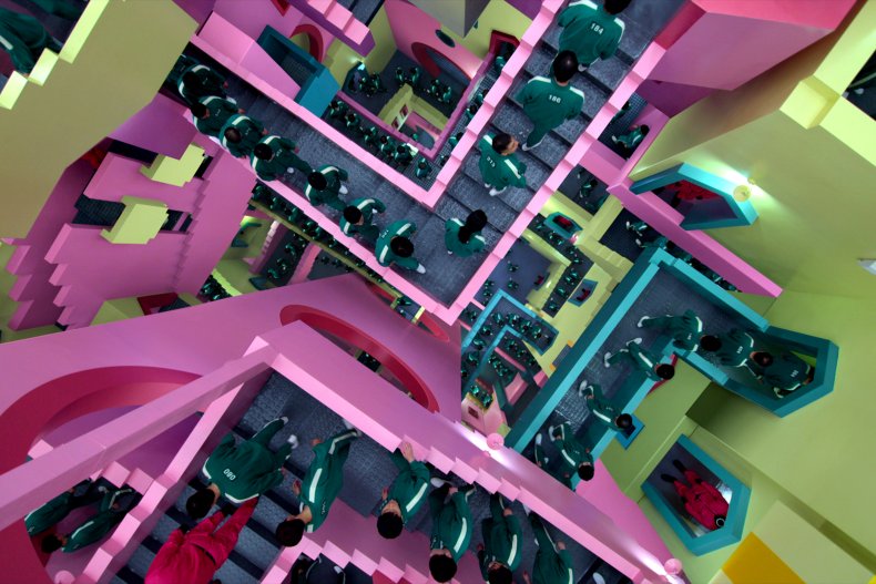 A still from "Squid Game" on Netflix.