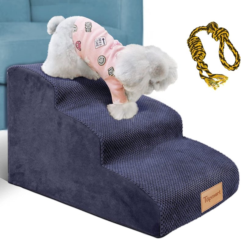 Topmart 3 Tiers Foam Dog Ramps
