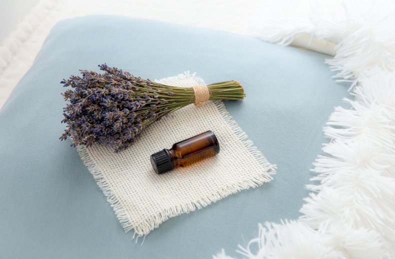 Lavender on a pillow.