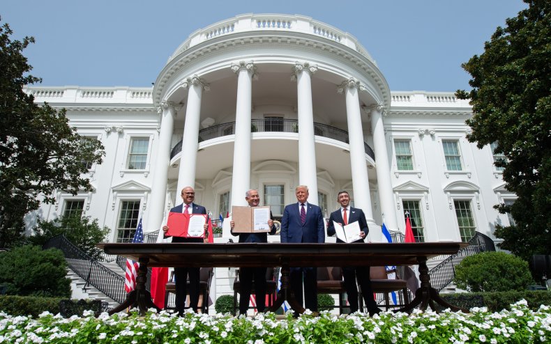 Abraham, Accords, signing, White, House