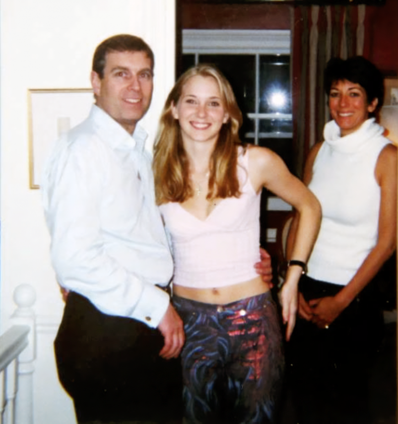 Prince Andrew Hugs Virginia Giuffre