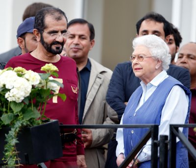 Queen and Mohammed bin Rashid Al Maktoum