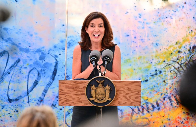 Kathy Hochul Speaks at Anniversary Event