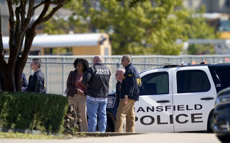 Police Gather in Timberview Lot