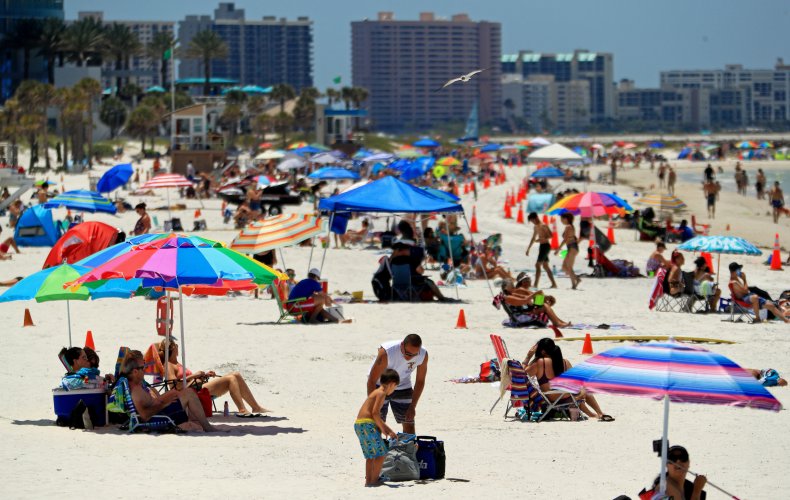 Florida Residents on the beach