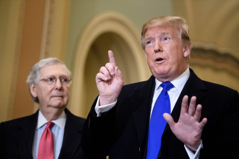 Donald Trump Mitch McConnell Debt Ceiling Senate