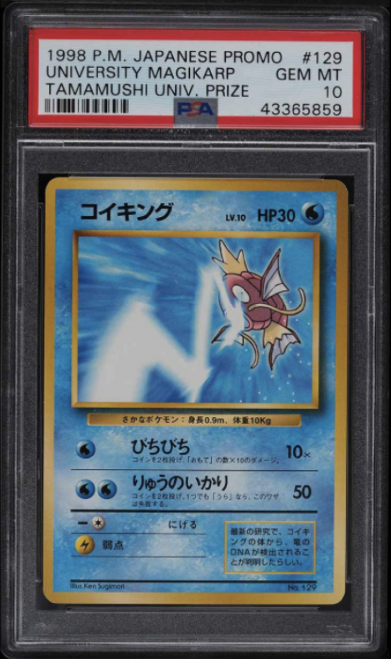1998 Pokemon Japanese Promo Tamamushi University Magikarp