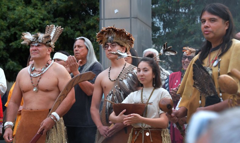 Indigenous Peoples' Day in LA in 2018.