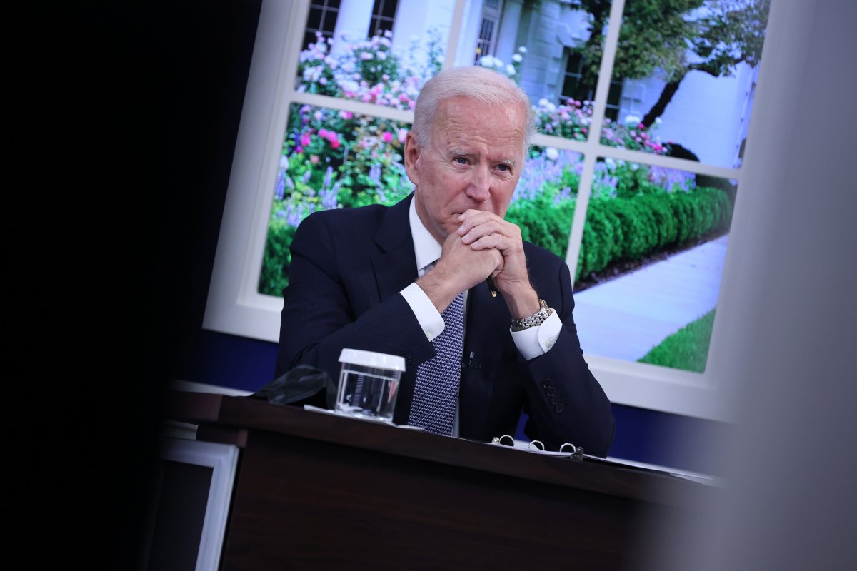 Biden Hosts a Hybrid Meeting