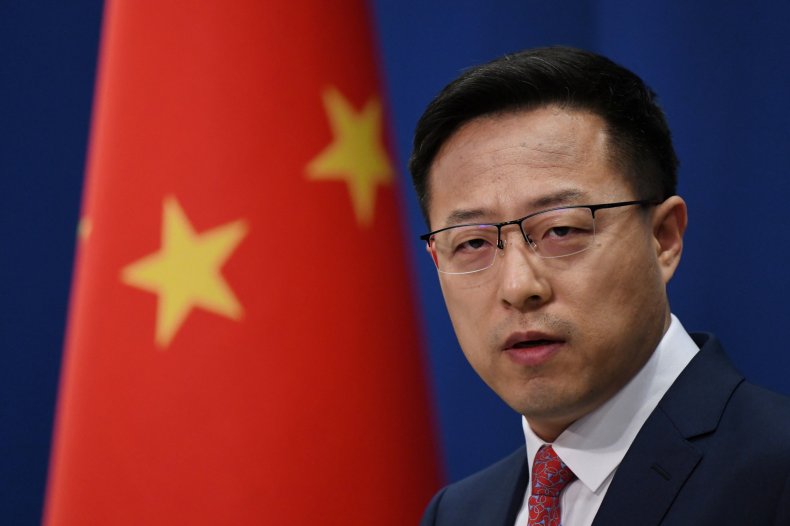 Chinese Foreign Ministry spokesman Zhao Lijian.