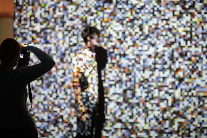 pixel man