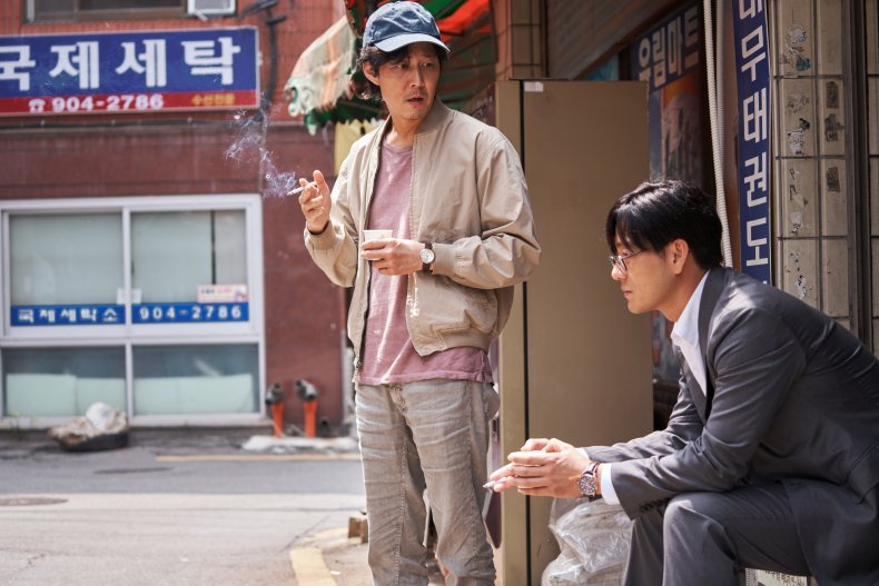 A still of "squid game" on Netflix.