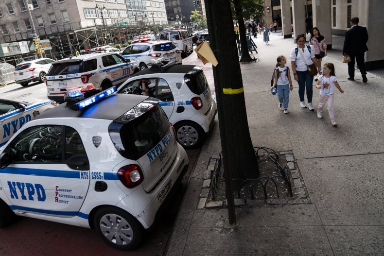 Bill de Blasio is considering a police vaccine mandate.