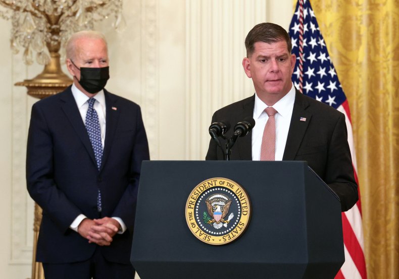 Marty Walsh Biden labor secretary jobs report