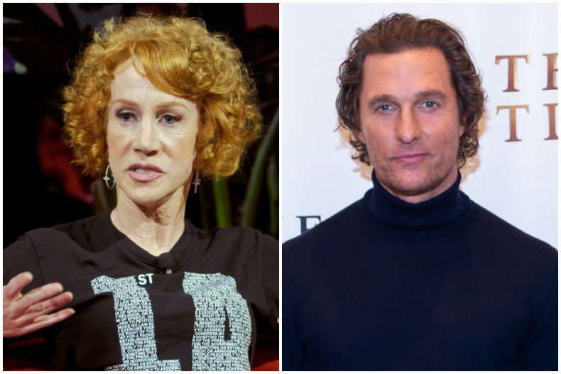 Kathy Griffin and Matthew McConaughey