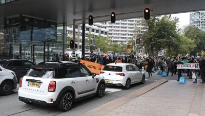 Climate Protest Blocks Road