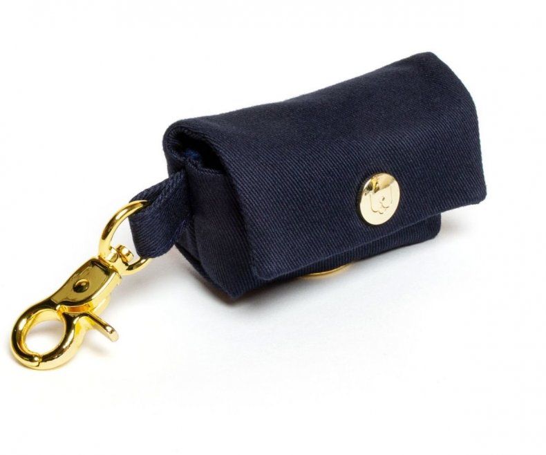 Navy-Ivory Poop Bag
