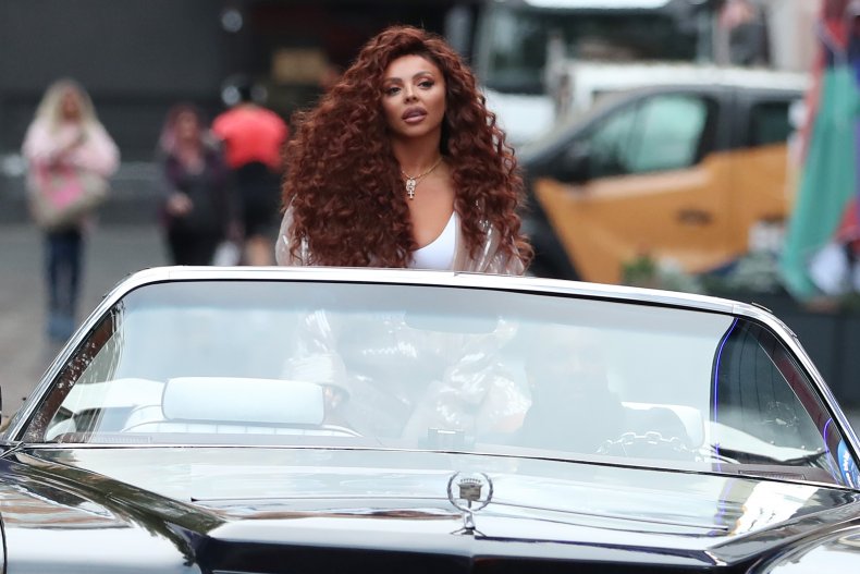 Jesy Nelson in Leicester Square