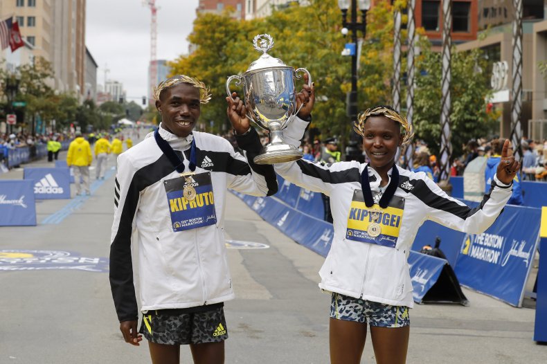 Kenyan Sweep Boston Marathon