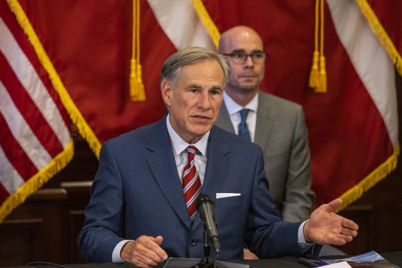 Governor Greg Abbott announcing reopening of businesses.