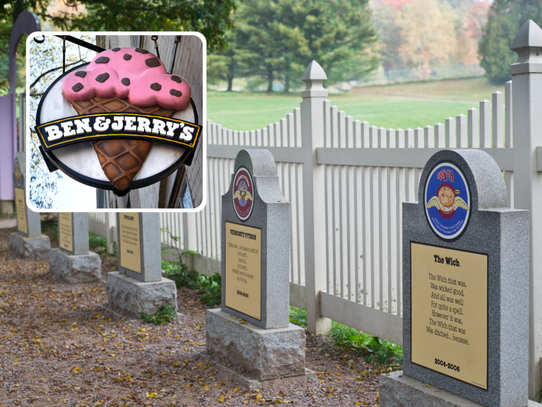 Ben and Jerry's graveyard