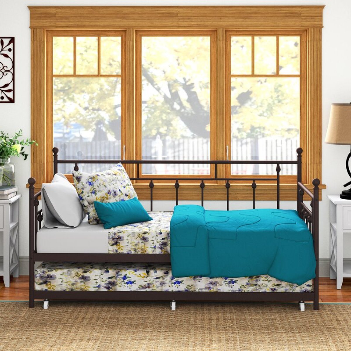 Andover Mills Alayna Iron Daybed with Trundle