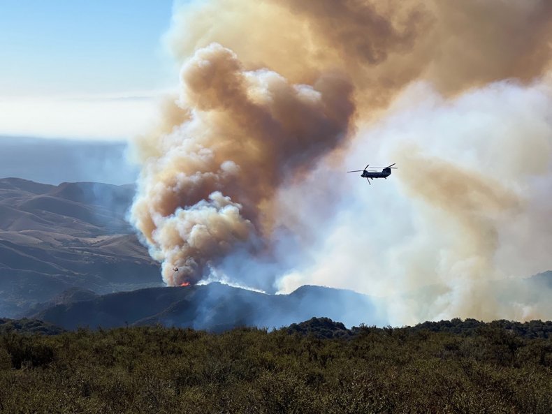 Fire near Reagan Ranch