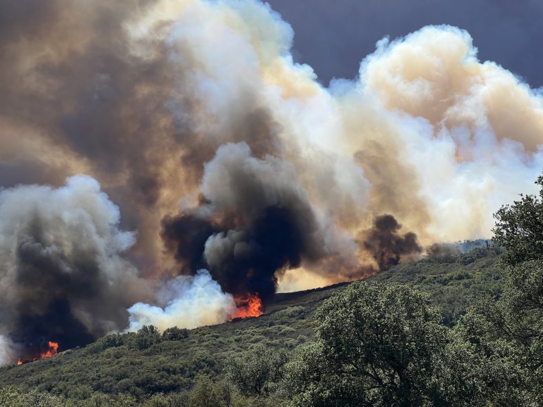 Reagan Ranch near fire