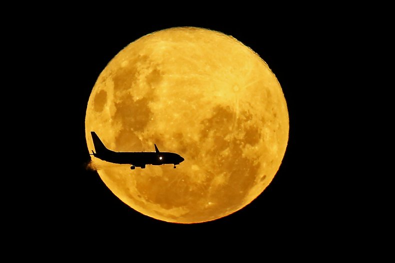 Supermoon visible in Brazil