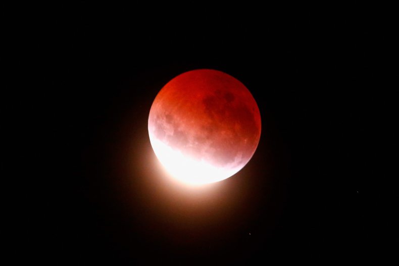 Lunar eclipse in New Zealand