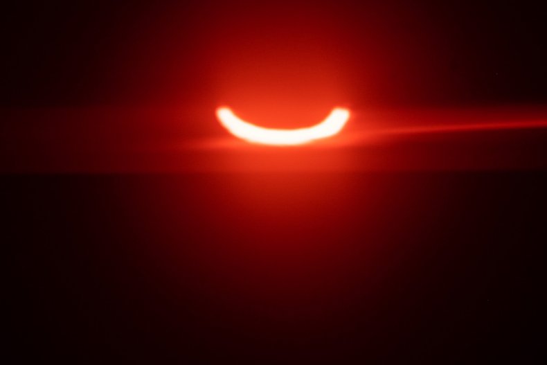 Anneau de feu éclipse solaire 