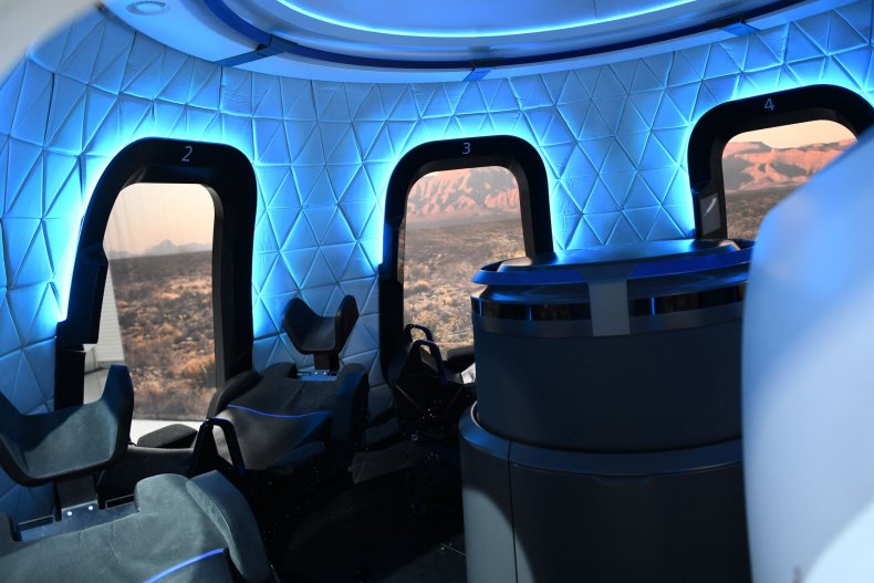 Blue Origin rocket capsule interior revealed