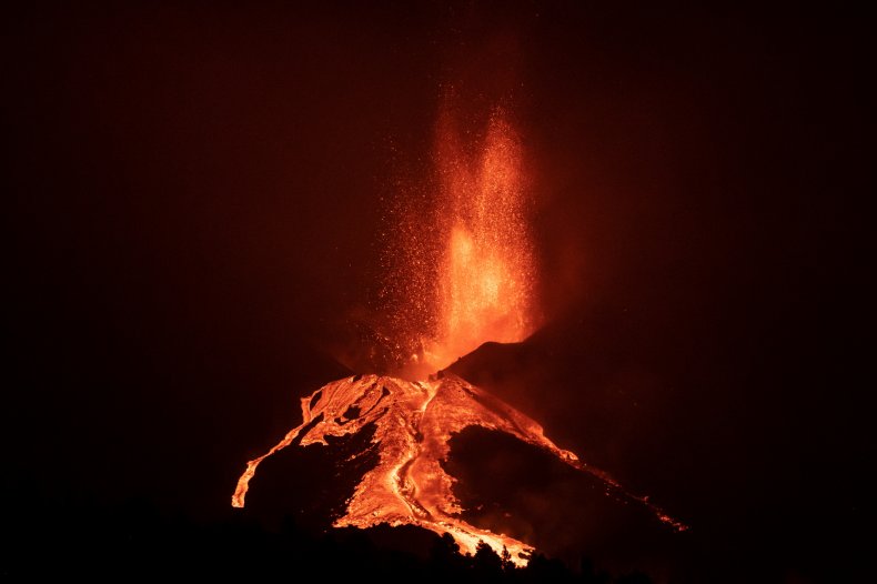 The Cumbre Vieja volcano in La Palma
