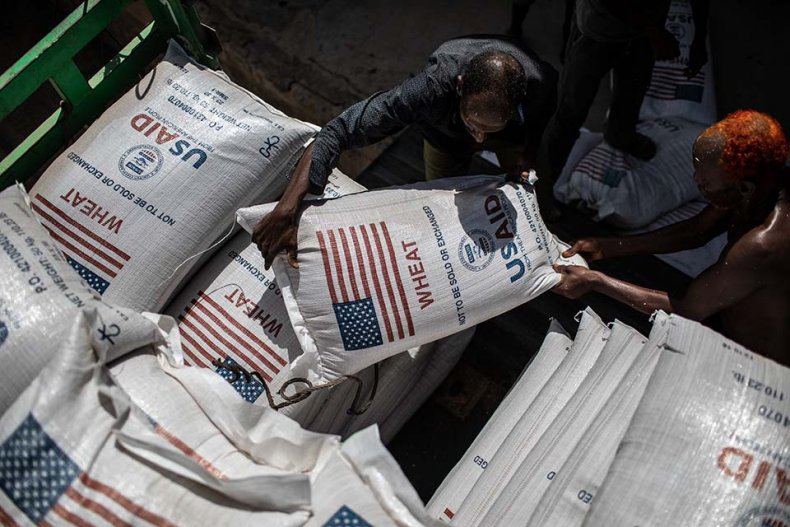 Food supplies to Ethiopia