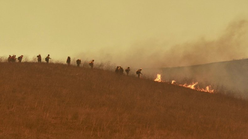 Alisal Fire Burns in Southern California