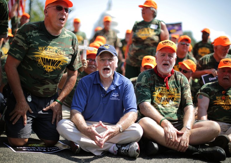 United Mine Workers Holds Rally Urging Congress