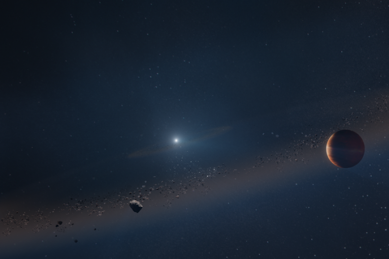 A Gas Giant Around a Dead Star