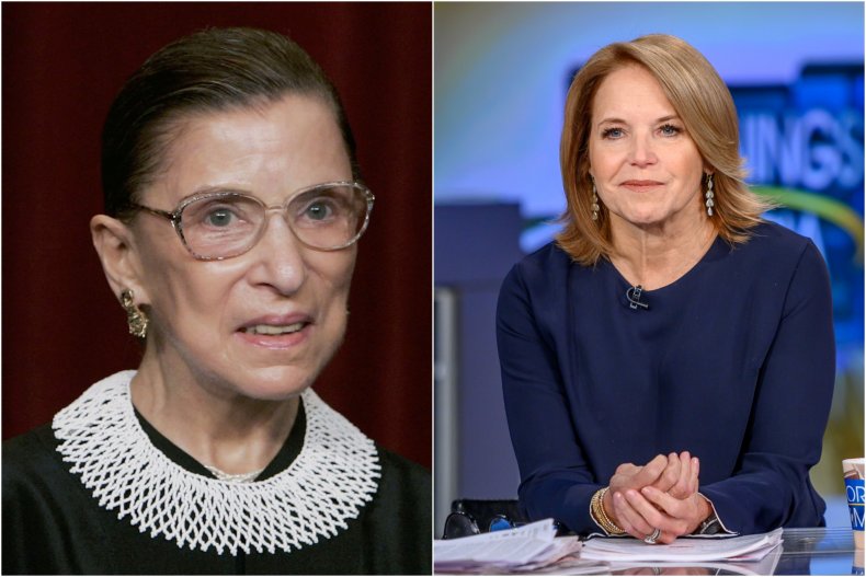 Composite Images Shows Ginsburg and Couric
