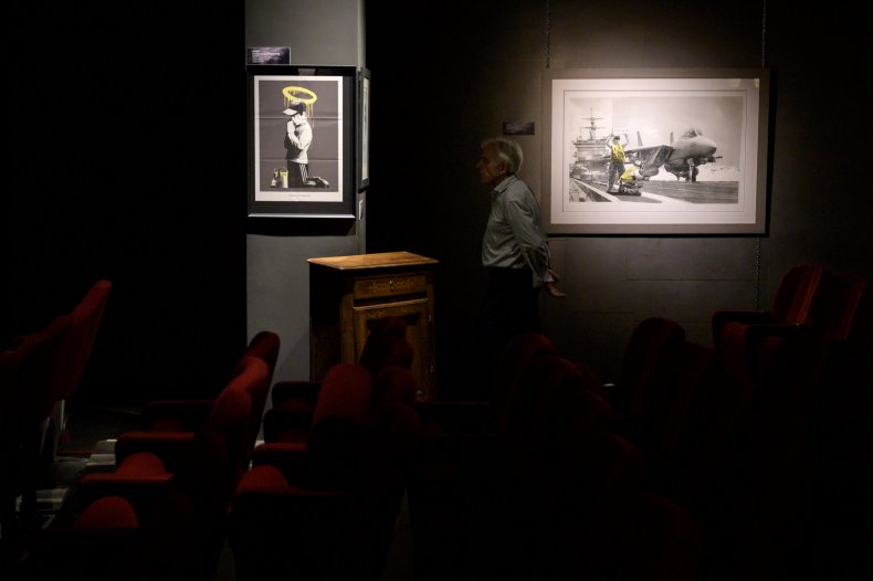 Banksy's "Forgive Us Our Trespassing" and "Applause."
