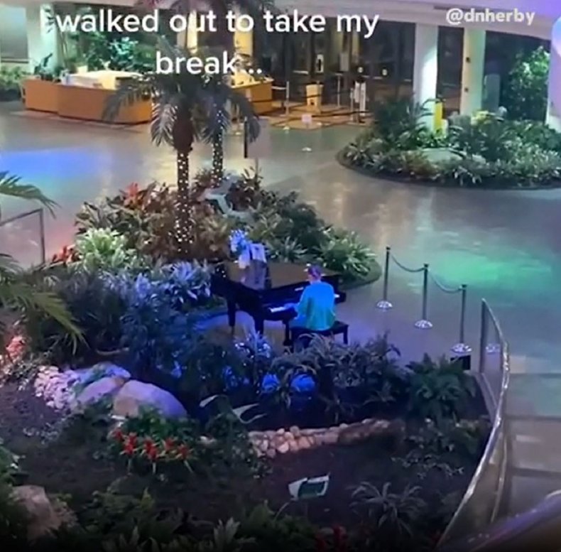 Screengrabs from @Dnherby's video.