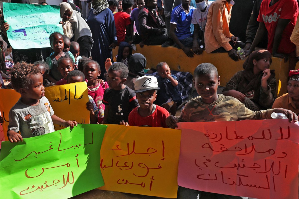 Libyan Refugee Protest