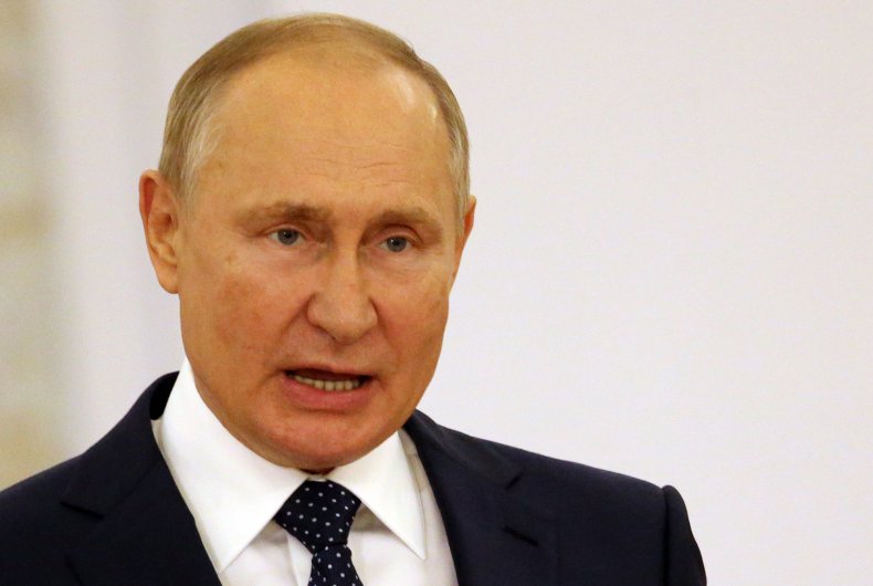 Russia's Vladimir Putin speaks in Moscow