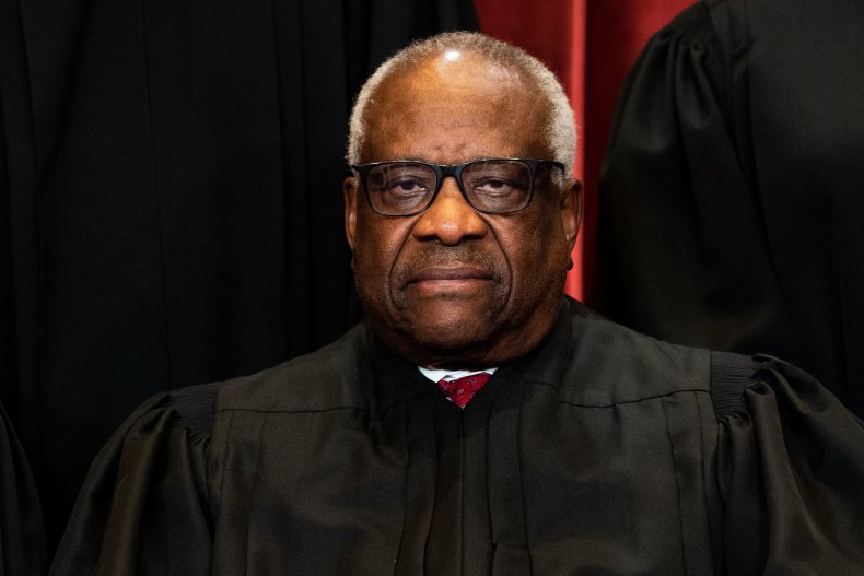Clarence Thomas Sits for a Photo