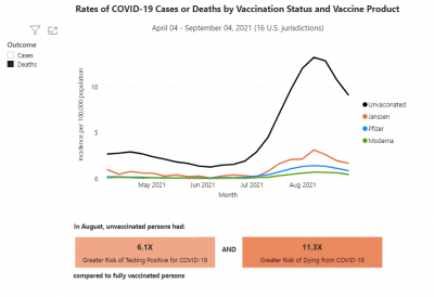 COVID-19 Deaths by Vaccine Brand COVID-19 Deaths by Vaccine Brand