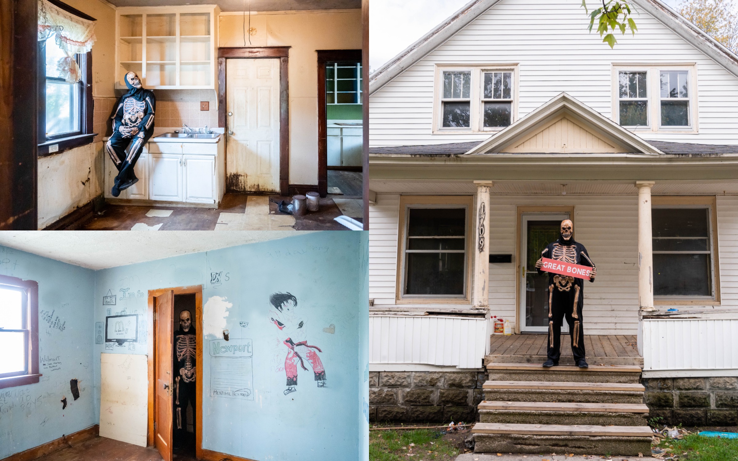 Seller Stages Battered House With Creepy Skeleton, Assures It's 'Not Haunted' - Vimarsana News