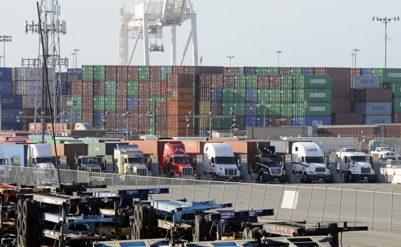 Truckers at Port of Long Beach (CA)