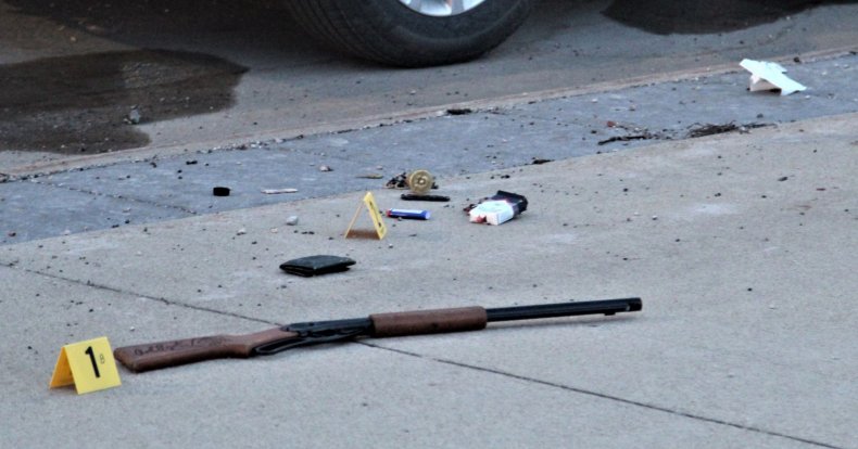 Items at Scene of Shooting